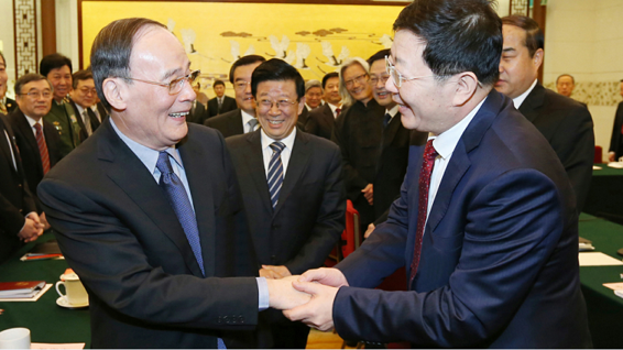 中央政治局原常委、中央紀(jì)律檢查委員會(huì)原書(shū)記王岐山接見(jiàn)東旭集團(tuán)董事長(zhǎng)李兆廷